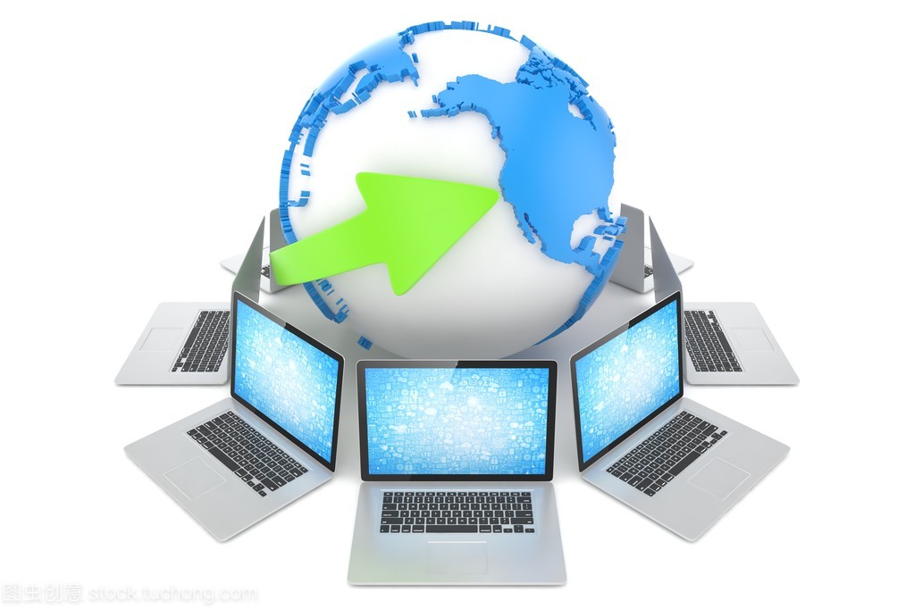 連接地球的神經網絡 筆記本電腦與全球計算機網絡技術